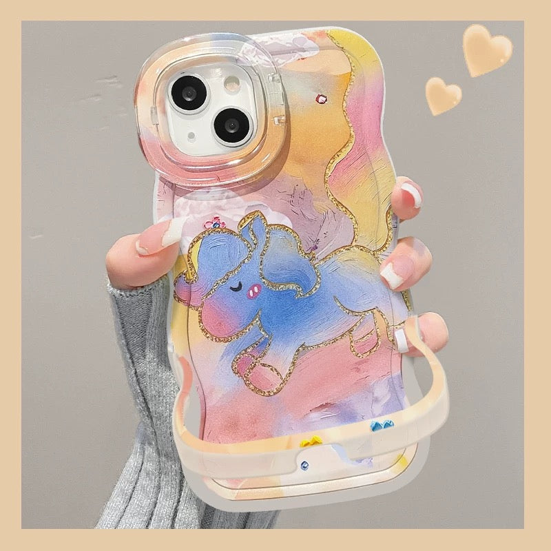 Rainbow Pony, dual stand, phone case