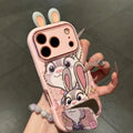 Blue and pink, couple 3D Nick Fox and Judy, mirror, stand, phone case