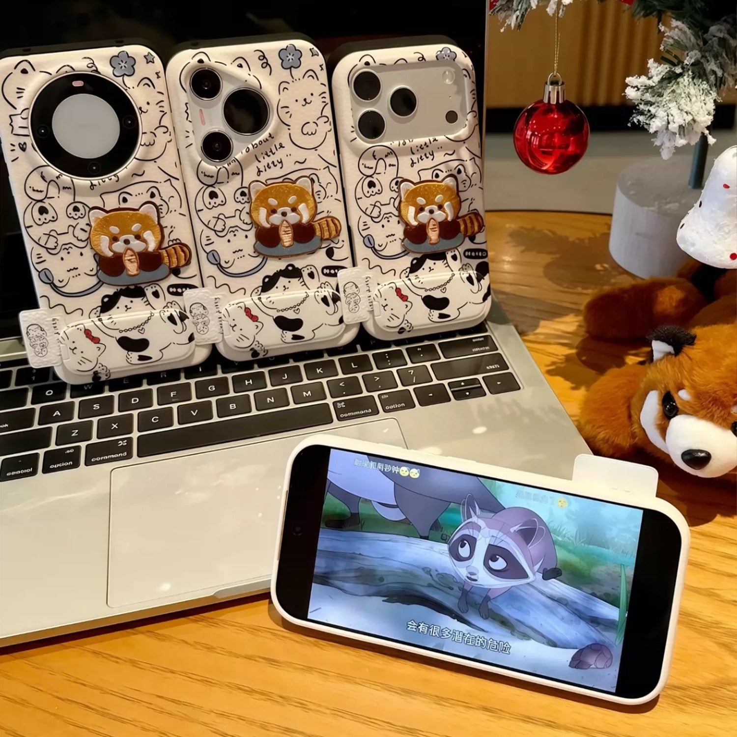 White, Little Bear, mirror, stand, phone case